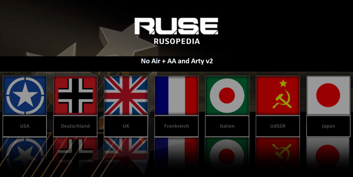 R.U.S.E. mod No Air + AA and No Arty v.2