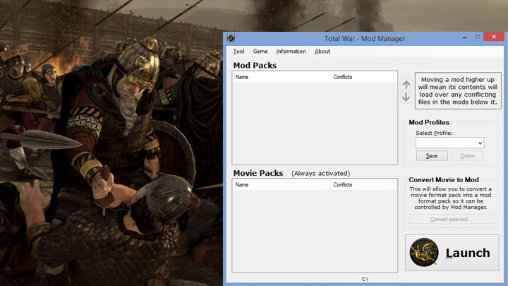Total War: Attila mod Mod Manager v.2.0