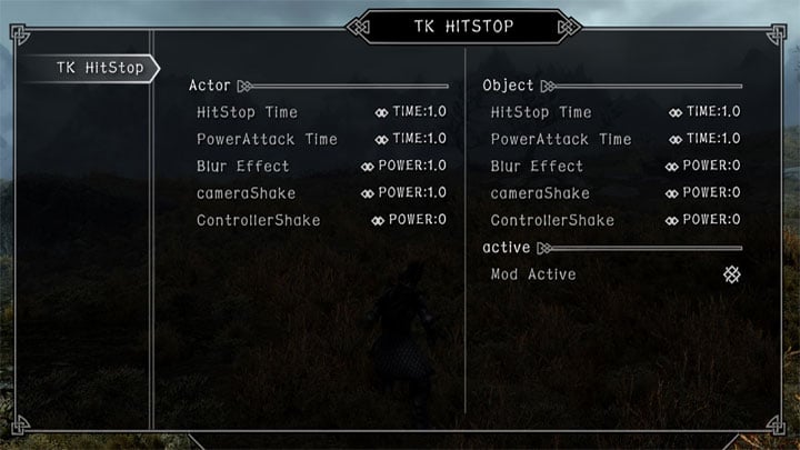 The Elder Scrolls V: Skyrim Special Edition mod TK HitStop SE v.1.4.2