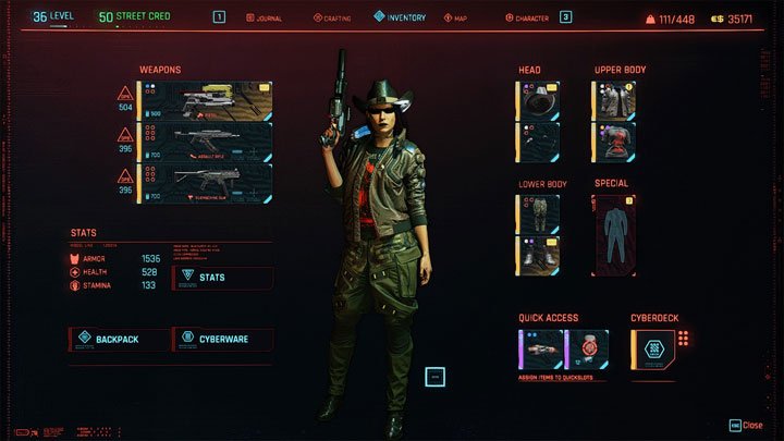 Cyberpunk 2077 mod Convert equipped weapons and clothing to legendary v.4.2