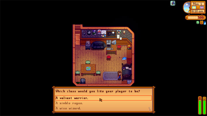 Stardew Valley mod RPG Game with Sebastian v.0.1.0