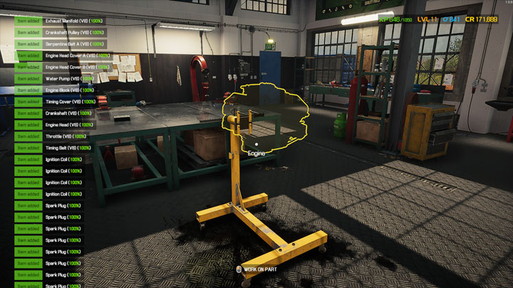 Car Mechanic Simulator 2021 mod Engine Stand Mod v.1.2.0