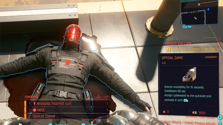 Cyberpunk 2077 mod Purchasable Optical Camo Cyberware OVERHAUL v.2.4