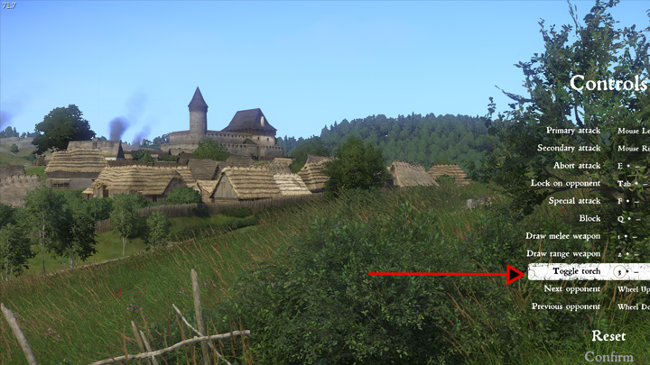 Kingdom Come: Deliverance mod Torch Toggle Key v.1.0