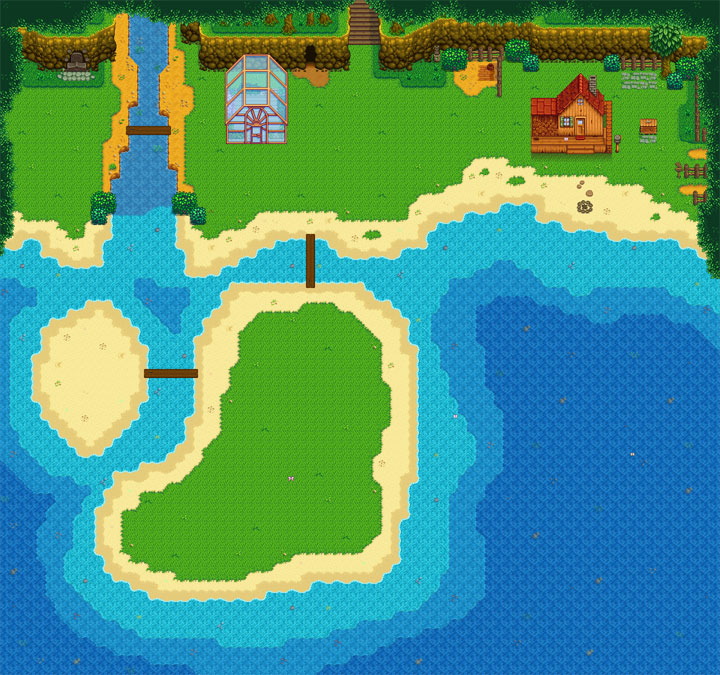 Stardew Valley mod Small Beach Farm Added Islands v.10062019