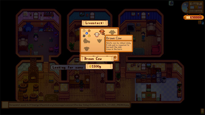 Stardew Valley mod Livestock Choices v.0.2.1