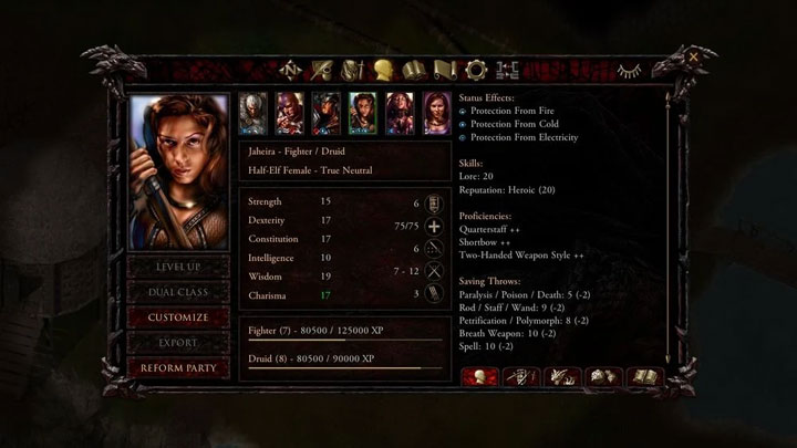 Baldur's Gate: Enhanced Edition mod Infinity UI++  v.0.51 beta