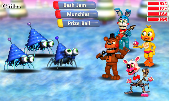 FNAF World gra FNaF World v.0.124 (Five Nights at Freddy's spin-off)