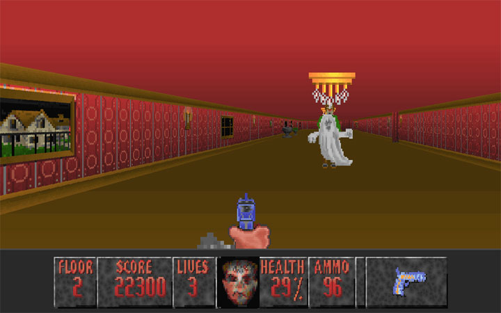 Wolfenstein 3D mod Nitemare: HUGO'S REVENGE v.9042019