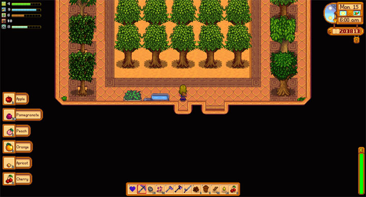 Stardew Valley mod Fruit Tree Shaker v.0.1.0