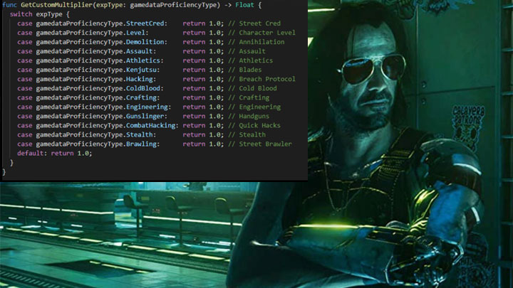 Cyberpunk 2077 mod Simple XP Multiplier v.2.2