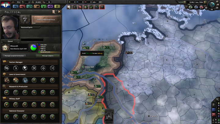 Hearts of Iron IV mod Minecraft Regime v.2.0 Alpha 2