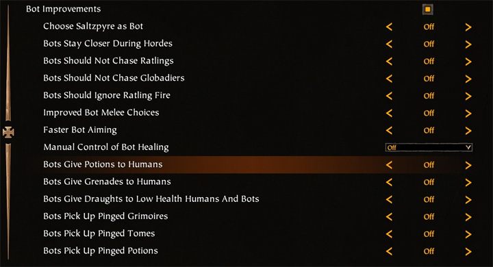 Warhammer: The End Times - Vermintide mod Bot Improvements v.1.1.1