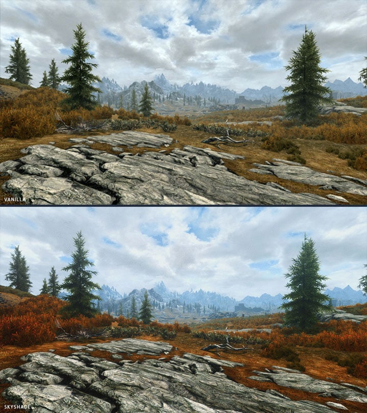 The Elder Scrolls V: Skyrim Special Edition mod Skyshade Colors of Skyrim v.1.3