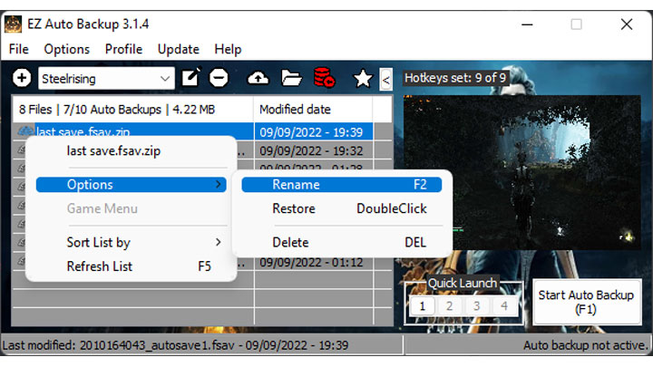 Steelrising mod EZ Auto Backup v.3.1.7