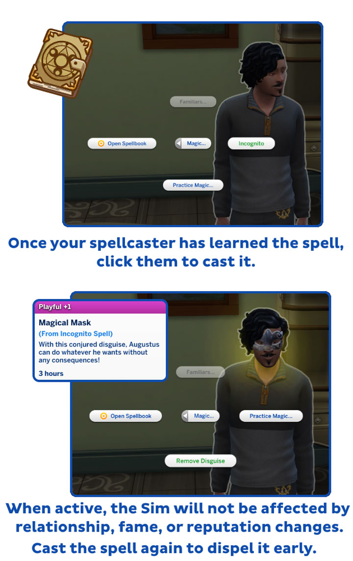 The Sims 4 mod Incognito Spell v.20092020