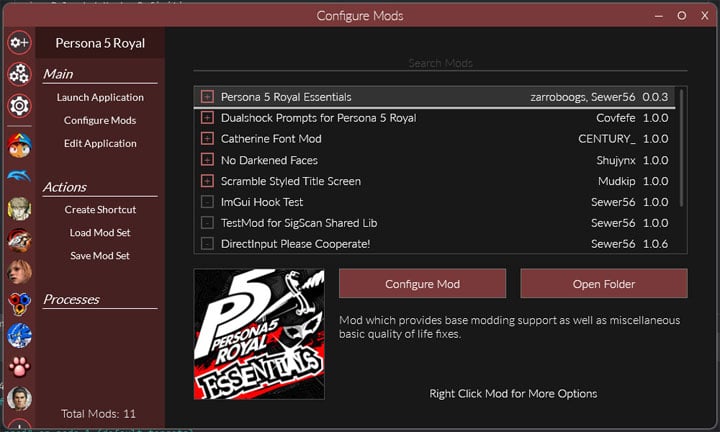 Persona 5 Royal mod Persona 5 Royal Essentials (Mod Loader)  v.1.0.0.7