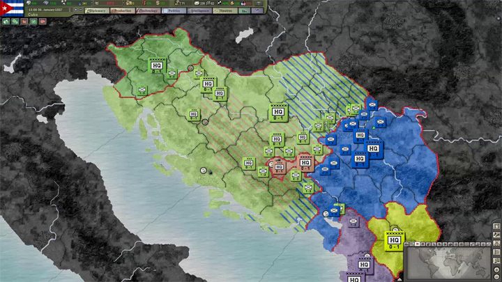 Hearts of Iron III: Their Finest Hour mod Yugoslav Wars v.1.5