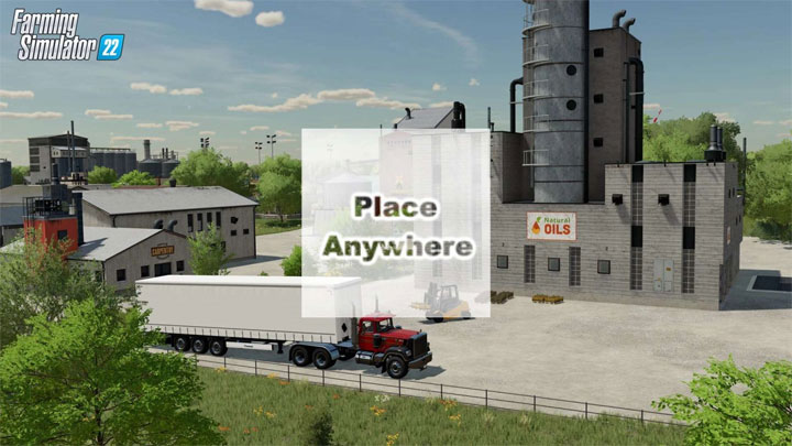 Farming Simulator 22 mod Place Anywhere v.1.0