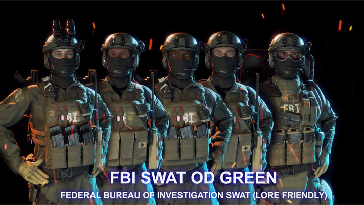 Ready or Not mod FBI SWAT OD Reskin v.1.0