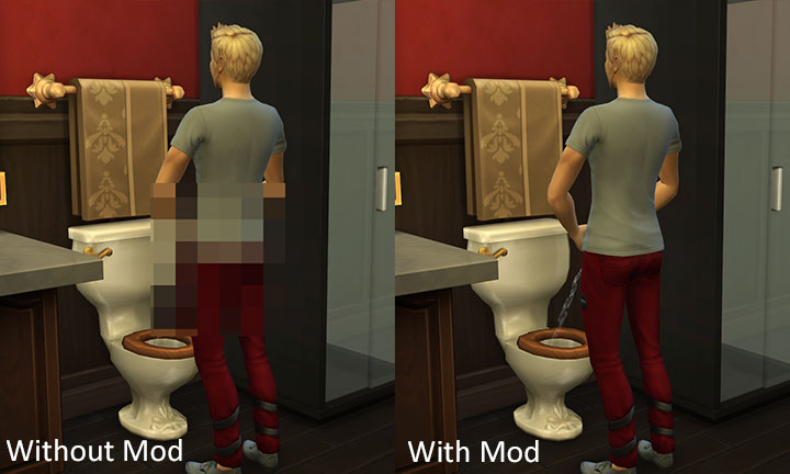 The Sims 4 mod No Mosaic / Censor Mod for The Sims 4   v.15012017