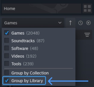 Steam pozwala w łatwy sposób oddzielić „rodzinne” gry od naszych własnych. Źródło: Steam / Valve.