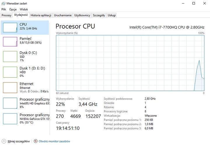 Informacje o procesorze zaszyto w różnych miejscach systemu Windows. Źródło: własne / Windows 10. - Jak sprawdzić, jaki mam procesor w komputerze? Podajemy najprostsze sposoby - wiadomość - 2024-09-13