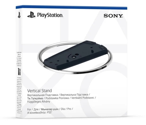 Vertical stand do PS5 Pro jest sprzedawany osobno. Źródło: Sony Interactive Entertainment.