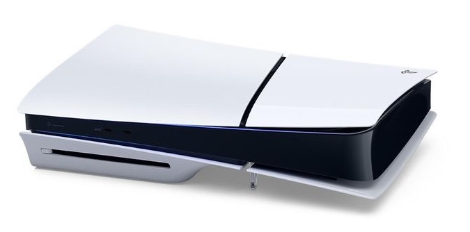 Tak zwany horizontal stand był dodawany już do PlayStation 5 Slim. Źródło: Sony Interactive Entertainment.