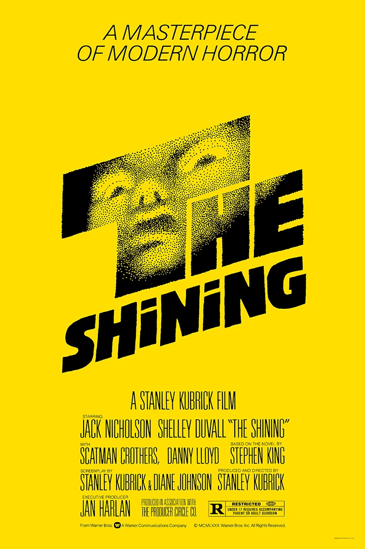 Plakat, o którym mówił Clint Eastwood | The Shining, Stanley Kubrick, Warner Bros., 1980 - „To była gigantyczna porażka”. Clint Eastwood nienawidzi klasycznego horroru, który Steven Spielberg uwielbia i widział już 25 razy - wiadomość - 2024-11-05