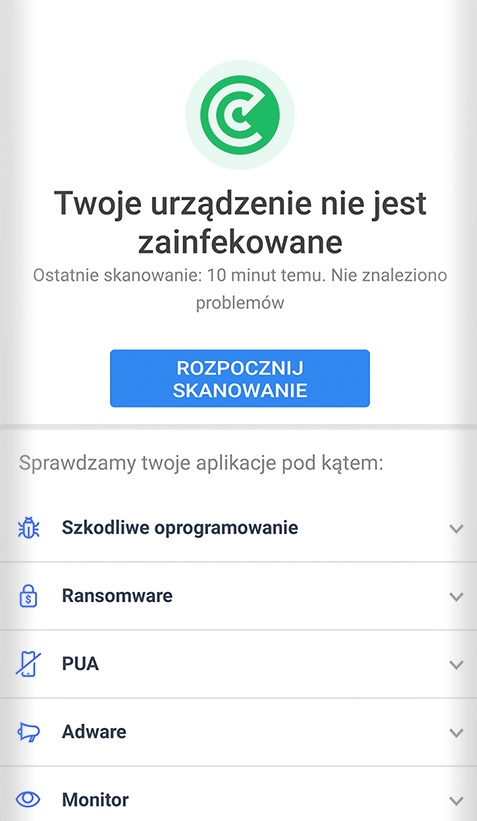 Spośród darmowych programów antywirusowych na urządzenia mobilne najczęściej polecany jest Bitdefender. Źródło: Google Play.