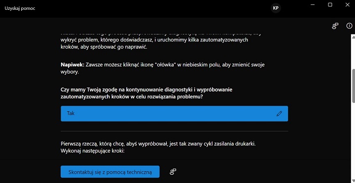 W Windowsie 11 wprowadzono nowe narzędzie do rozwiązywania problemów z drukarką. Źródło: własne. - Dlaczego Windows 11 nie wykrywa drukarki? Podajemy rozwiązania problemu - wiadomość - 2024-10-03