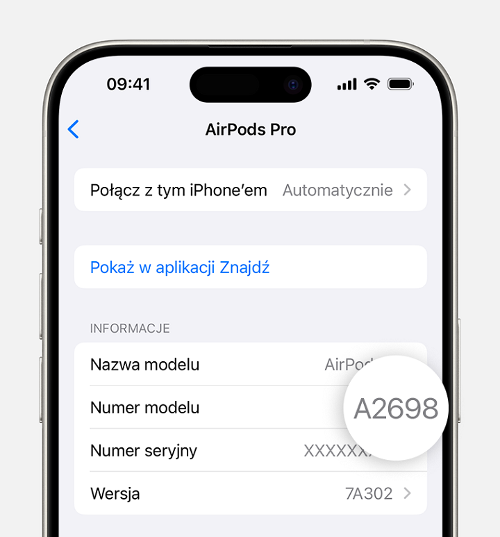 iPhone pozwala na sprawdzenie numeru seryjnego AirPodsów. Źródło: Apple. - Jak sprawdzić, czy AirPods są oryginalne? Oto skuteczne metody - wiadomość - 2025-02-03