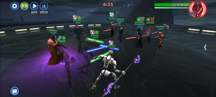 Niestety, wśród gier mobilnych nie brakuje tytułów P2W, takich jak np. Star Wars: Galaxy of Heroes (źródło: screen z gry). - Mobilne granie - czy smartfon zasługuje na miano prawdziwej platformy gamingowej? - wiadomość - 2024-12-04