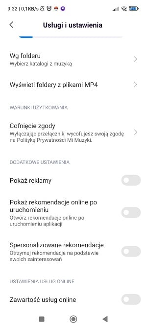 Chcąc całkowicie pozbyć się reklam z telefonu Xiaomi, powinniśmy wyłączyć je w poszczególnych aplikacjach. Źródło: własne.