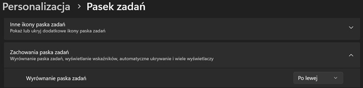 Za sprawą kilku kliknięć można sprawić, że przycisk „Start” w Windowsie 11 trafi w lewy dolny róg ekranu. Źródło: własne. - Co zrobić, by Windows 11 wyglądał jak Windows 10? Podpowiadamy - wiadomość - 2024-10-09