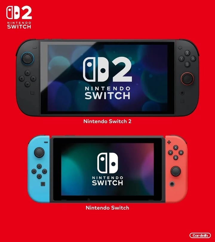 Porównanie Nintendo Switch 2 i pierwszej konsoli hybrydowej. Źródło: Reddit. - Nintendo Switch 2 - ekran. Wszystko, co wiemy - wiadomość - 2025-02-07