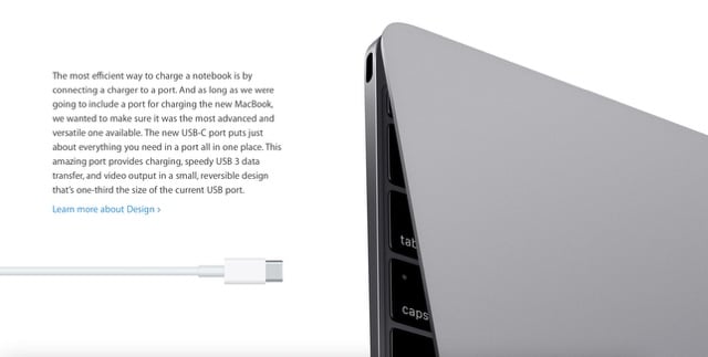 Apple chciało przetrzeć szlaki USB-C, ale to nie była najlepsza decyzja w 2015 roku. Źródło: Archive Web. - Jeden z najbardziej nieudanych produktów Apple kończy 10 lat. Ale bez niego nie byłoby Macbooków takich, jakie znamy obecnie - wiadomość - 2025-03-09