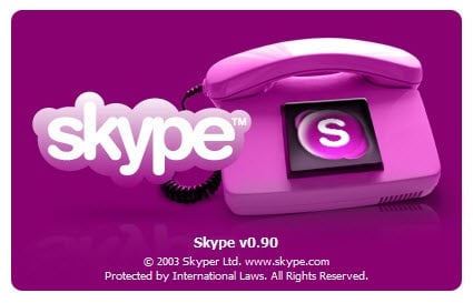 Tak wyglądał startowy „splash-screen” Skype. Źródło: softonic.com