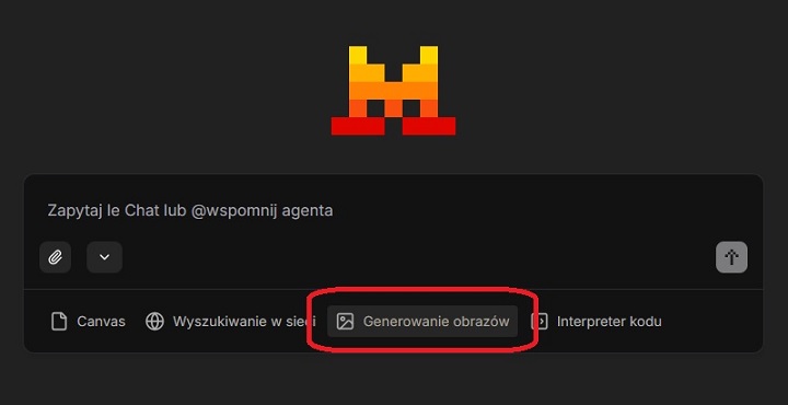 Generowanie obrazów to funkcja, którą należy aktywować, jeśli korzystamy z Le Chata z poziomu przeglądarki. Źródło: własne. - Jak wygenerować obrazek w Le Chat? Opisujemy krok po kroku - wiadomość - 2025-02-18