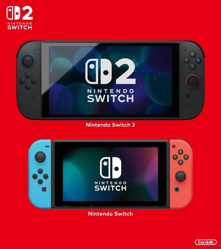 Porównanie wymiarów Nintendo Switch 2 i Nintendo Switch. Źródło: Reddit. - Nintendo Switch 2 vs. Switch 1 - porównujemy konsole - wiadomość - 2025-01-21