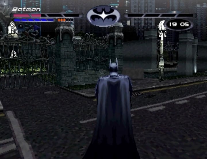 Batman & Robin. Źródło: Probe Entertainment / Acclaim Entertainment. - Ta gra straszyła wszystkim poza pomysłem na rozgrywkę. Batman & Robin na PS1 miał otwarty świat, zanim to było modne - wiadomość - 2025-02-21