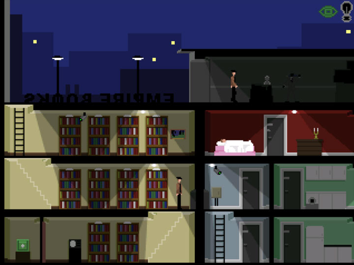 Gunpoint gra Trilby: The Art of Theft  (Freeware game)