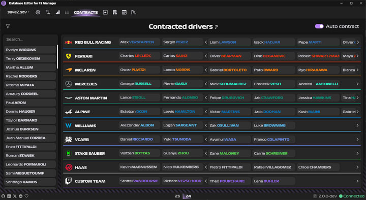 F1 Manager 2023 mod F1M23 Database Editor v.2.0.8