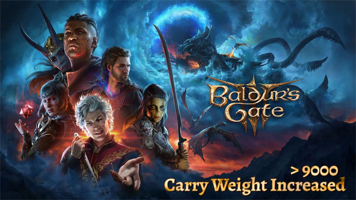 Baldur's Gate 3 mod Carry Weight Increased  To Over 9000 v.2.0.0