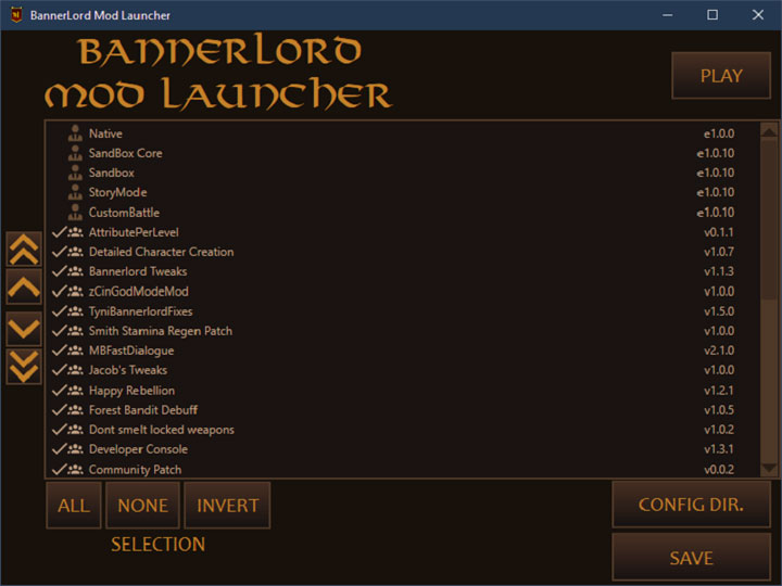 mount and blade bannerlord console commands mod
