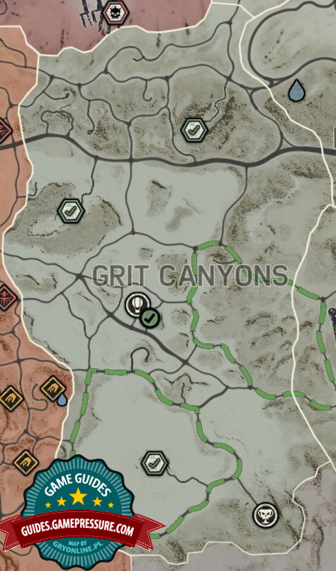 Grit Canyons - Gutgash's Territory - maps - Mad Max - Game Guide and ...